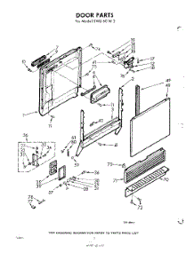 02 - Door parts for Whirlpool SWU60W2 / from AppliancePartsPros.com
