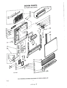 02 - Door parts for Whirlpool SAU530W0 / from AppliancePartsPros.com