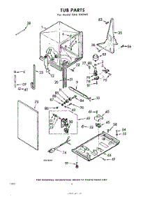 04 - Tub parts for Whirlpool SAU530W0 / from AppliancePartsPros.com