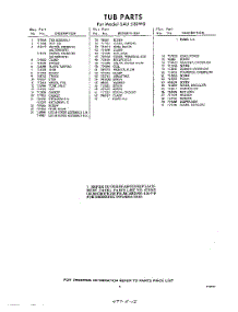 05 - Section parts for Whirlpool SAU530W0 / from AppliancePartsPros.com