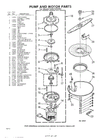 06 - Pump And Motor parts for Whirlpool SAU530W0 / from AppliancePartsPros.com