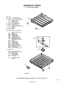 07 - Dish Rack , Lit / Optional parts for Whirlpool SAU530W0 / from AppliancePartsPros.com
