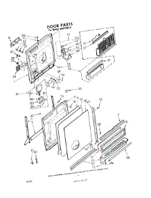 04 - Door parts for Whirlpool Dishwasher SHU75000 / from AppliancePartsPros.com