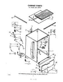 02 - Cabinet parts for Whirlpool Dishwasher SXF330W1 / from AppliancePartsPros.com