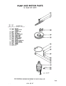 07 - Pump And Motor parts for Whirlpool Dishwasher SXF330W1 / from AppliancePartsPros.com