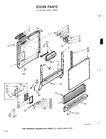 02 - Door parts for Whirlpool SWU70W0 / from AppliancePartsPros.com
