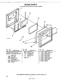 04 - Door parts for Whirlpool RYE7760P8 / from AppliancePartsPros.com