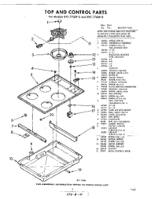 05 - Top And Controls parts for Whirlpool RYE7760P8 / from AppliancePartsPros.com