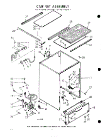02 - Cabinet parts for Whirlpool SVF90W1 / from AppliancePartsPros.com