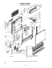 02 - Door parts for Whirlpool SAU530W1 / from AppliancePartsPros.com