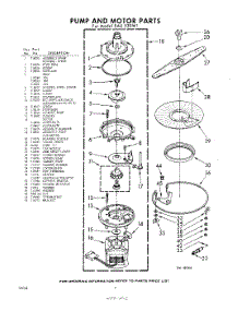 06 - Pump And Motor parts for Whirlpool SAU530W1 / from AppliancePartsPros.com