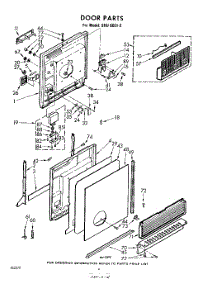 04 - Door parts for Whirlpool SDU60012 / from AppliancePartsPros.com
