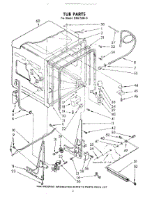 02 - Tub parts for Whirlpool Dishwasher SHU75040 / from AppliancePartsPros.com