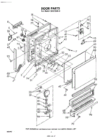 04 - Door parts for Whirlpool Dishwasher SHU75040 / from AppliancePartsPros.com