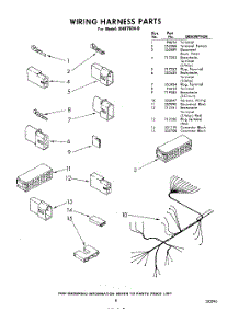 08 - Wiring Harness parts for Whirlpool Dishwasher SHU75040 / from AppliancePartsPros.com