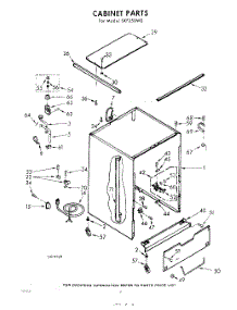 02 - Cabinet parts for Whirlpool Dishwasher SXF350W0 / from AppliancePartsPros.com