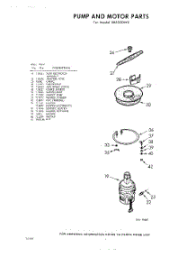 07 - Pump And Motor parts for Whirlpool Dishwasher SXF350W0 / from AppliancePartsPros.com