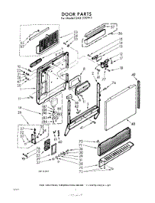 02 - Door parts for Whirlpool SAU530W3 / from AppliancePartsPros.com