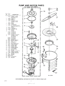 06 - Pump And Motor parts for Whirlpool SAU530W3 / from AppliancePartsPros.com