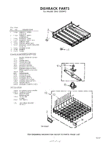07 - Dish Rack , Lit / Optional parts for Whirlpool SAU530W3 / from AppliancePartsPros.com