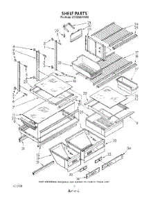 05 - Shelf , Lit / Optional parts for Whirlpool Refrigerator ET25DMXVN02 / from AppliancePartsPros.com