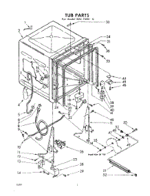 02 - Tub parts for Whirlpool SDU70000 / from AppliancePartsPros.com