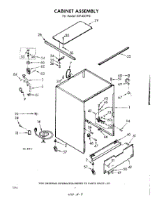 02 - Cabinet parts for Whirlpool Dishwasher SXF400W0 / from AppliancePartsPros.com