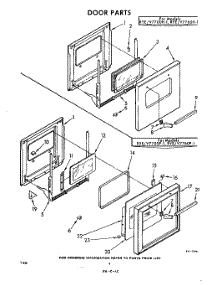 04 - Door parts for Whirlpool RYE7760W1 / from AppliancePartsPros.com