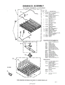 07 - Dish Rack , Lit / Optional parts for Whirlpool SWU80W0 / from AppliancePartsPros.com