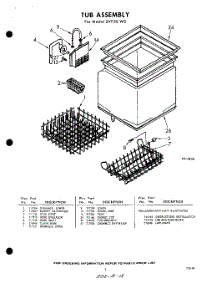 03 - Section parts for Whirlpool SVP50W0 / from AppliancePartsPros.com