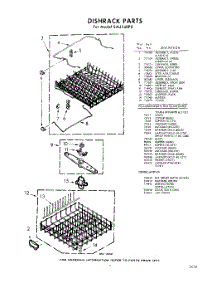 07 - Dishrack, Lit / Optional parts for Whirlpool SAU540P0 / from AppliancePartsPros.com