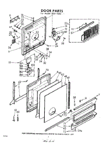 04 - Door parts for Whirlpool SDU70001 / from AppliancePartsPros.com