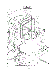 02 - Tub parts for Whirlpool Dishwasher SHU80000 / from AppliancePartsPros.com