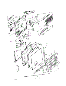 04 - Door parts for Whirlpool Dishwasher SHU80000 / from AppliancePartsPros.com