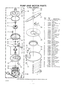 06 - Pump And Motor parts for Whirlpool Dishwasher SHU80000 / from AppliancePartsPros.com