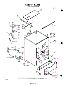 02 - Cabinet parts for Whirlpool Dishwasher SXF400W1 / from AppliancePartsPros.com