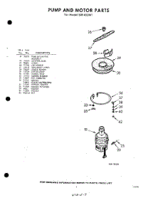 07 - Pump And Motor parts for Whirlpool Dishwasher SXF400W1 / from AppliancePartsPros.com