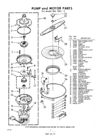 06 - Pump And Motor parts for Whirlpool SDU70010 / from AppliancePartsPros.com