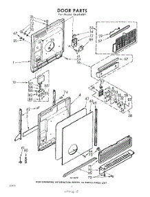 02 - Door parts for Whirlpool SAU540P1 / from AppliancePartsPros.com