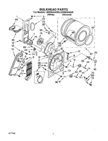 03 - Section parts for Whirlpool Dryer LER5644AN0 / from AppliancePartsPros.com