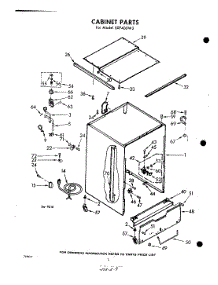 02 - Cabinet parts for Whirlpool Dishwasher SXF400W2 / from AppliancePartsPros.com
