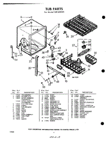 06 - Tub parts for Whirlpool Dishwasher SXF400W2 / from AppliancePartsPros.com