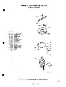 07 - Pump And Motor parts for Whirlpool Dishwasher SXF400W2 / from AppliancePartsPros.com