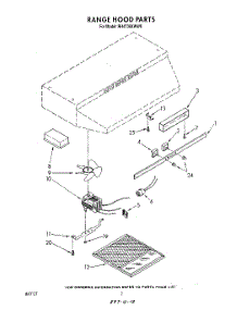 02 - Section parts for Whirlpool Hood RH4730XWN0 / from AppliancePartsPros.com