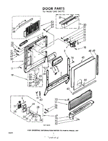 02 - Door parts for Whirlpool SAU540P2 / from AppliancePartsPros.com