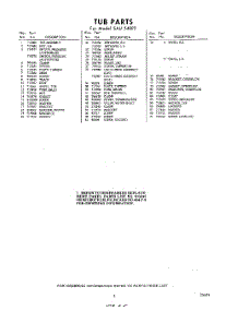 05 - Section parts for Whirlpool SAU540P2 / from AppliancePartsPros.com