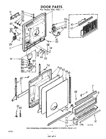 04 - Door parts for Whirlpool SDU70011 / from AppliancePartsPros.com