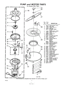 06 - Pump And Motor parts for Whirlpool SDU70011 / from AppliancePartsPros.com