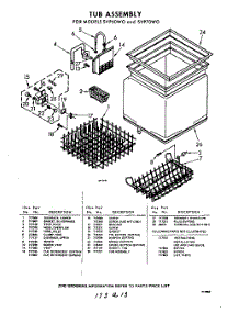 03 - Section parts for Whirlpool SVP70W0 / from AppliancePartsPros.com