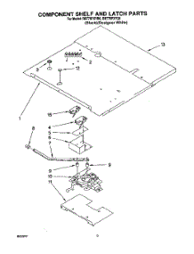 06 - Component Shelf And Latch parts for Whirlpool Oven RB770PXYB6 / from AppliancePartsPros.com